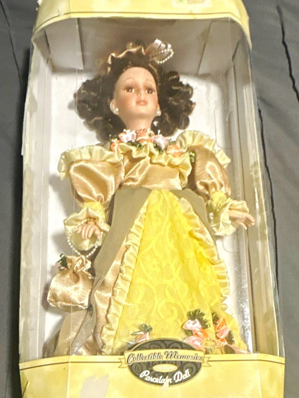 Collectible Memories Genuine Porcelain Doll-Crystal Rose